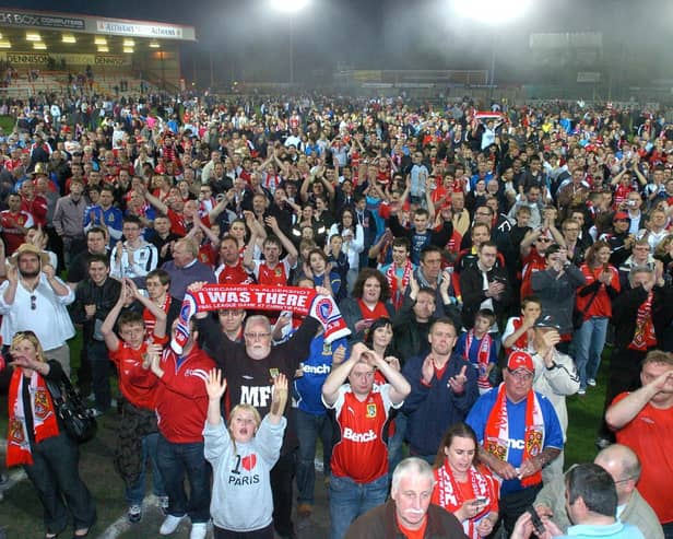 Morecambe supporters say goodbye to the club's former home