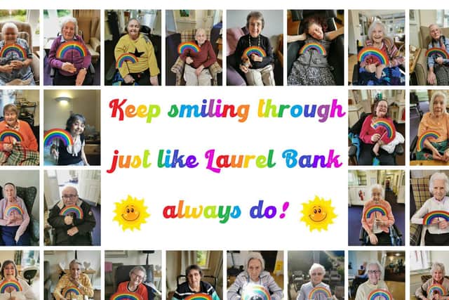 Residents at Laurel Bank shared hope and happiness with their families and the community.