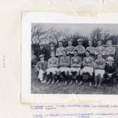 The Morecambe FC team line-up from 1921-22