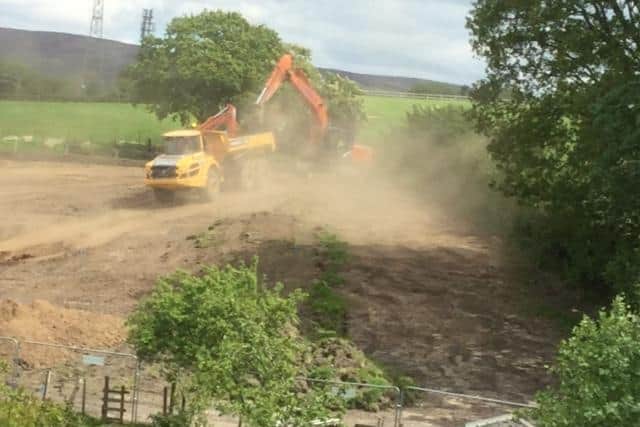 Work at Hollins Lane, Forton.