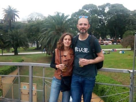 Peter and Ana in Buenos Aires.