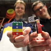 Josh Chawner with Dmitry Zmeev and his cooling LEGO   .