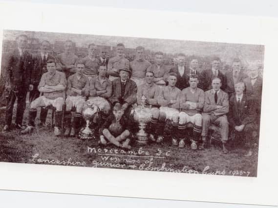 Morecambe FC enjoyed success during the 1920s