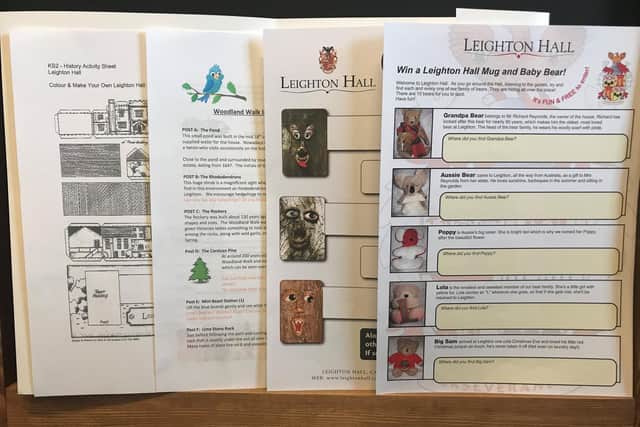 Children can get a free kids activity pack when they visit Leighton Hall.