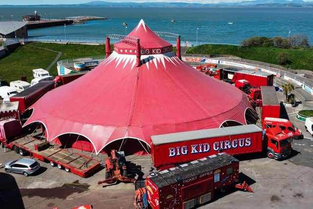 The circus has been stranded in Morecambe since lockdown began in March.