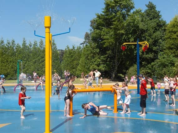 The Splash Park at Happy Mount Park is a popular place for families and children to visit.