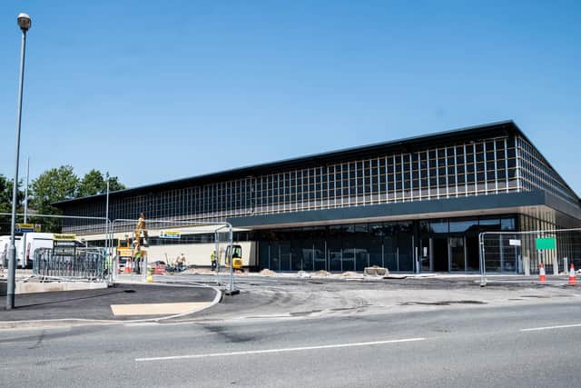 The Aldi store pictured last month as it neared completion. Photo by Kelvin Stuttard