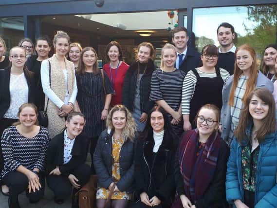 Picture:Members of the second-year BA (Hons) Primary Education (5-11): Inclusion with SEND QTS programme, University of Cumbria Lancaster campus.