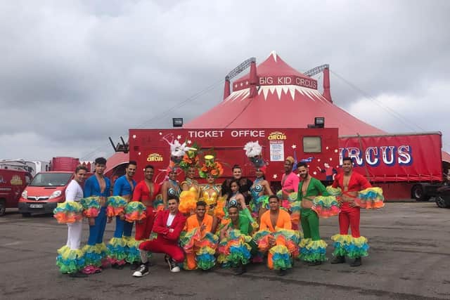 The Big Kid Circus artists are leaving Morecambe after a stay of five months due to the Covid-19 lockdown restrictions. Photo: Big Kid Circus
