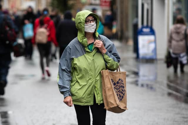 Shoppers in Lancaster are now wearing masks as they shop. Photo: Kelvin Stuttard