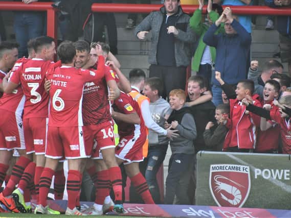 Morecambe look set to wait a while before celebrating goals in front of supporters