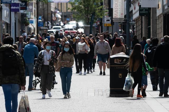 Footfall in Lancaster is down, but not by as much as the national average.
