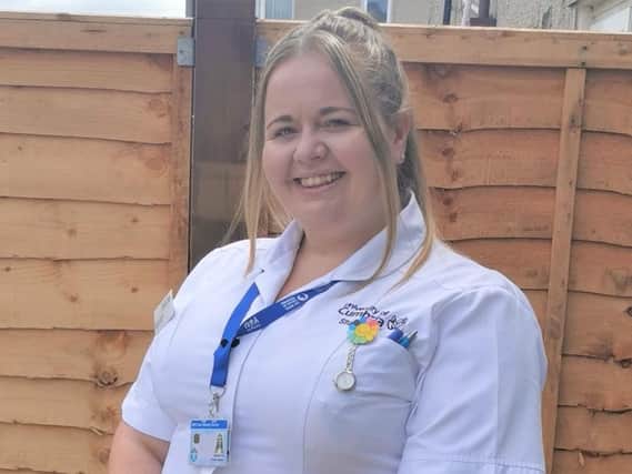 Emma Clayton, student midwife at Universty Hospitals of Morecambe Bay NHS Foundation Trust.