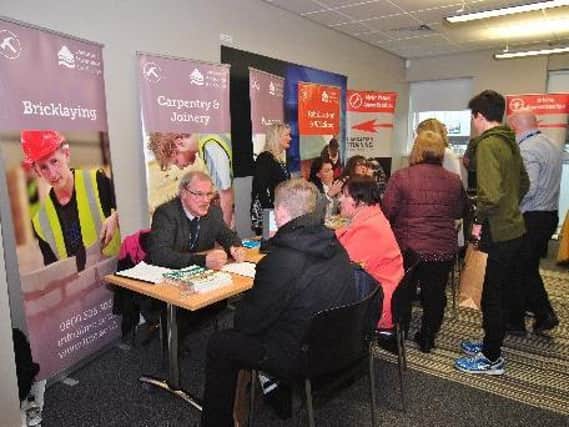 An apprenticeship careers evening at Lancaster & Morecambe College.