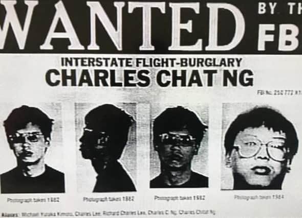 Original poster issued by the FBI after Charles Ng fled to Canada in 1985.