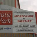 Christie Park hosted Morecambe's first game as a Football League club in August 2007