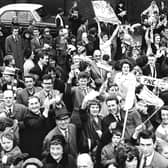 Fans like these ones pictured in 1967 are getting behind the team and buying season tickets in large numbers