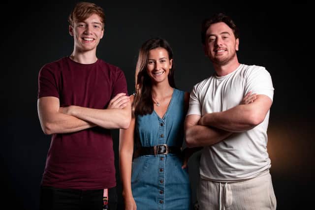 Harry McGill, Mollie Chell and Shane Ogley from McGill Productions.