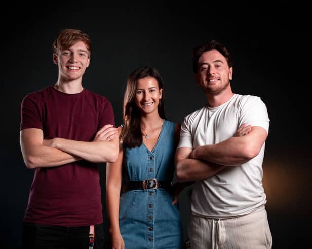 Harry McGill, Mollie Chell and Shane Ogley from McGill Productions.