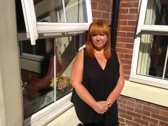 The only way that Liz can see her mother June is through her bedroom window at the Penwortham care home
