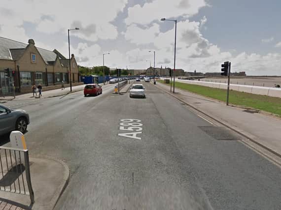 The incident took place on the prom opposite Aldi. Photo: Google Street View