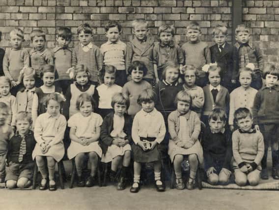 Pupils at Sandylands School in Morecambe, 1938. Sent in by Douglas Taylor, who is pictured on the far right of the front row.