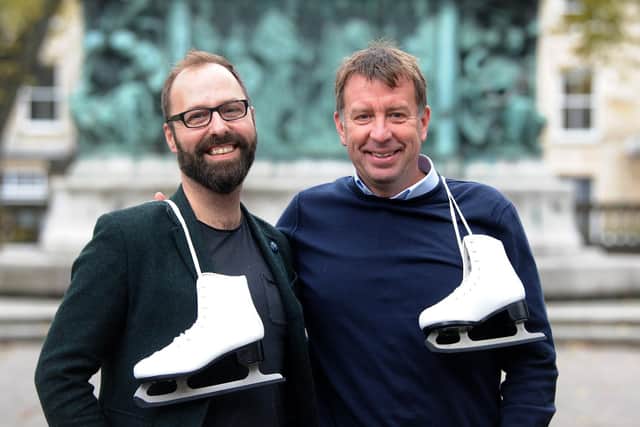 Chris Selkirk and Martin Horner, organisers of Lancaster On Ice.
