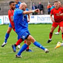 Andy Teague scores against Basford on Saturday