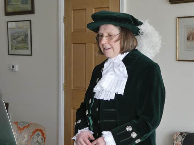High Sheriff Catherine Penny, pictured taking her oath of office at home in an online ceremony earlier this year.