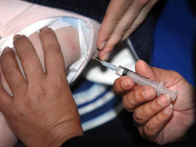 Figures from NHS Digital show 91.4 per cent of babies in Lancashire received the first dose of the MMR vaccination by their second birthday in 2019-20