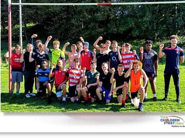 Vale of Lune u15's rugby club in Lancaster joined a social media campaign highlighting child food poverty.