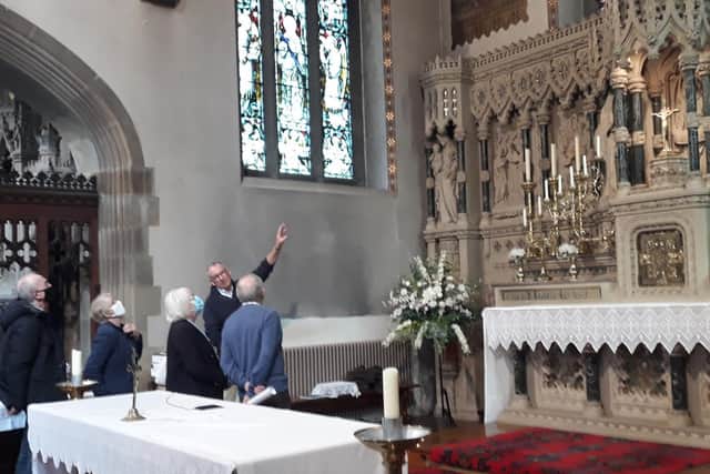 A tour of St Joseph's Church during the recent Heritage Open Days.