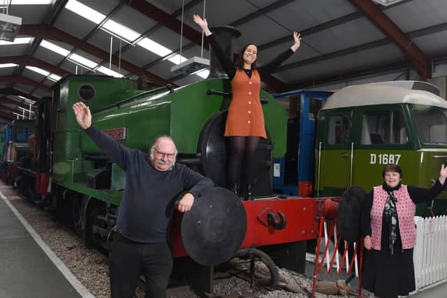Celebrations at Ribble Steam Railway  (photo: Neil Cross)
