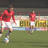 Morecambe's Ryan Cooney had a goalscoring opportunity at Crawley Town