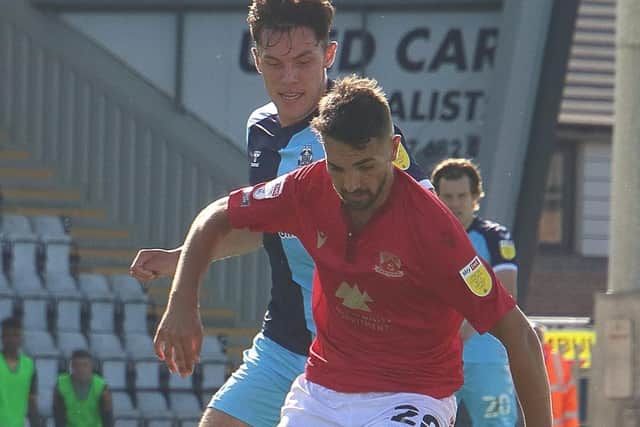 Adam Phillips left Morecambe's defeat to Forest Green Rovers early in the second half
