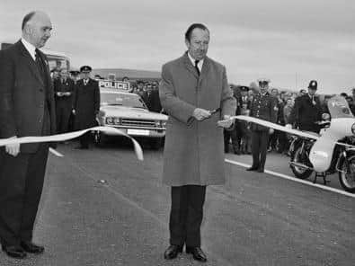 On October 23 1970 the latest section of the M6 was opened by Transport Minister John Peyton (Image © Historic England. John Laing Photographic Collection)