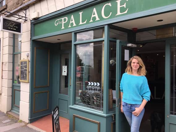 Lara Hewitt, photographed outside The Palace cinema and theatre, Longridge, when it was still open for business pre-Covid-19