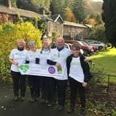 Josie Curtis, Alyson, Holly, Paul and Jack all did a sponsored hike to raise money for a special cuddle bed for St John's Hospice in Lancaster.