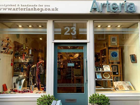 Arteria shop and gallery is one of the businesses signed up to Gift Lancaster