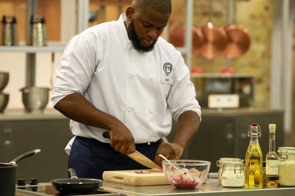 Victor cooks up a storm in Masterchef: The Professionals. Picture: BBC/Shine TV