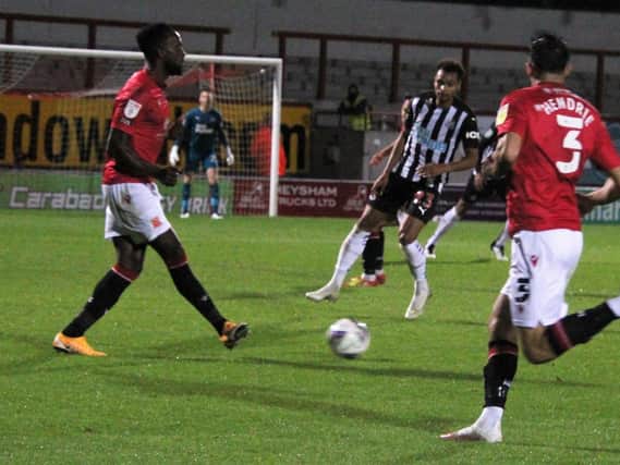 Jordan Slew's goal gave Morecambe a point