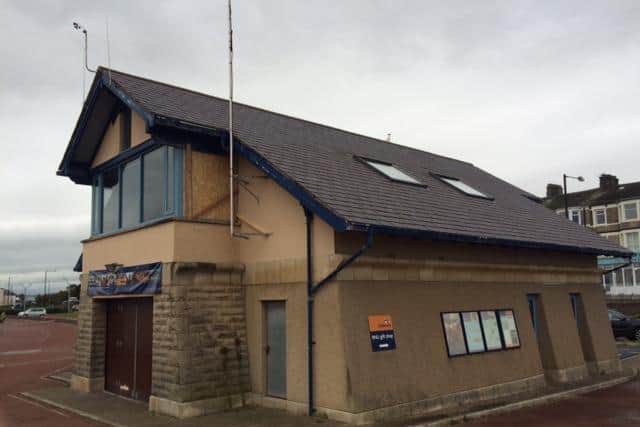 The old Morecambe lifeboat station which also houses a shop manned entirely by volunteers.
