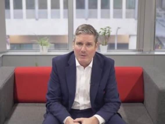 Keir Starmer during the Lancaster and Morecambe Zoom Q&A.