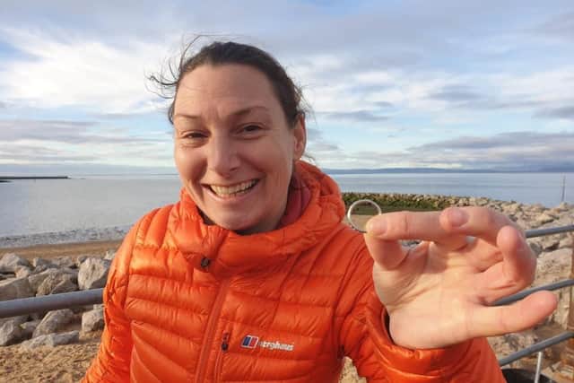 Rachael Edmonds with her wedding ring.