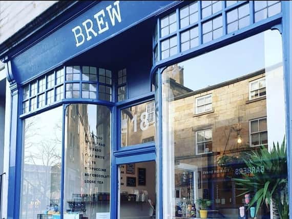 Brew is operating a takeaway counter at their front door due to Covid-19 restrictions.