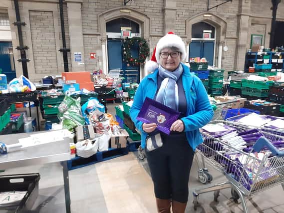 Foodbank manager Annette Smith at the Morecambe Bay Foodbank base in The Platform.