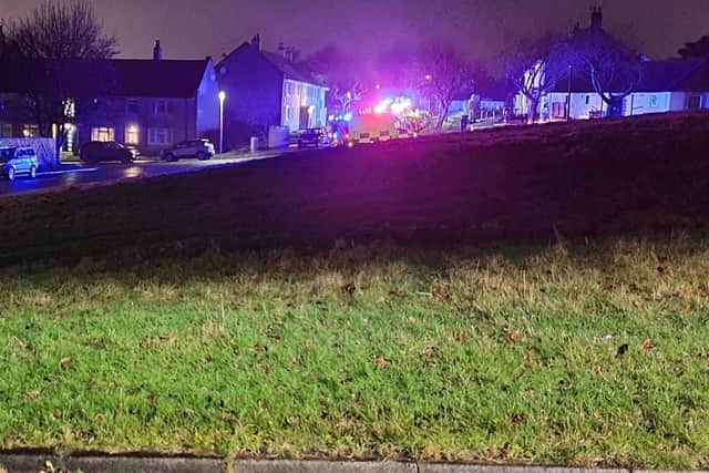 Three fire engines from Lancaster and Morecambe attended a fire at a first floor flat in Ingleton Drive, Lancaster at 11.38pm last night (December 10). Pic credit: Graham Hartley