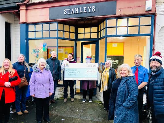 Pictured from left:Cllr Patricia Clarke, Cllr Paula Ross-Clasper, Cllr June Ashworth, Cllr Jim Pilling, Adrian Lewis (Trustee, Stanleys Community Centre), Robyn Thomas (Centre Manager, Stanleys Community Centre), Cllr Cary Matthews, Cllr Patricia Heath, Cllr David Whitaker, Cllr Paul Anderton.