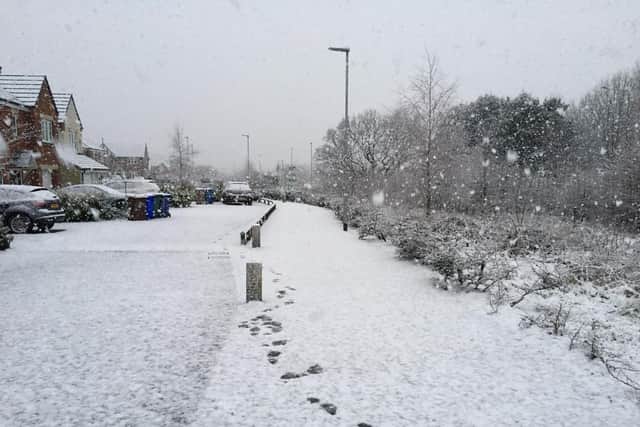 The warning comes after residents across Lancashire woke up to find snow and ice.