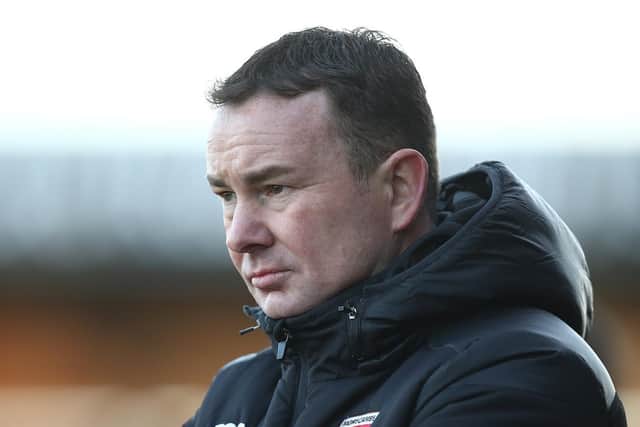 Morecambe boss Derek Adams